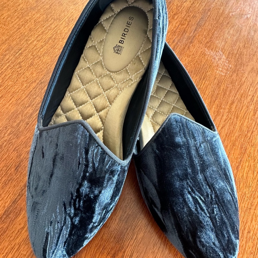 Birdies Flat.  The most stylish, cool and comfortable shoes.  Worn once!!